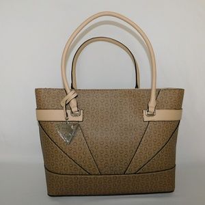 NWT GUESS Tyrell Tote in Mocha